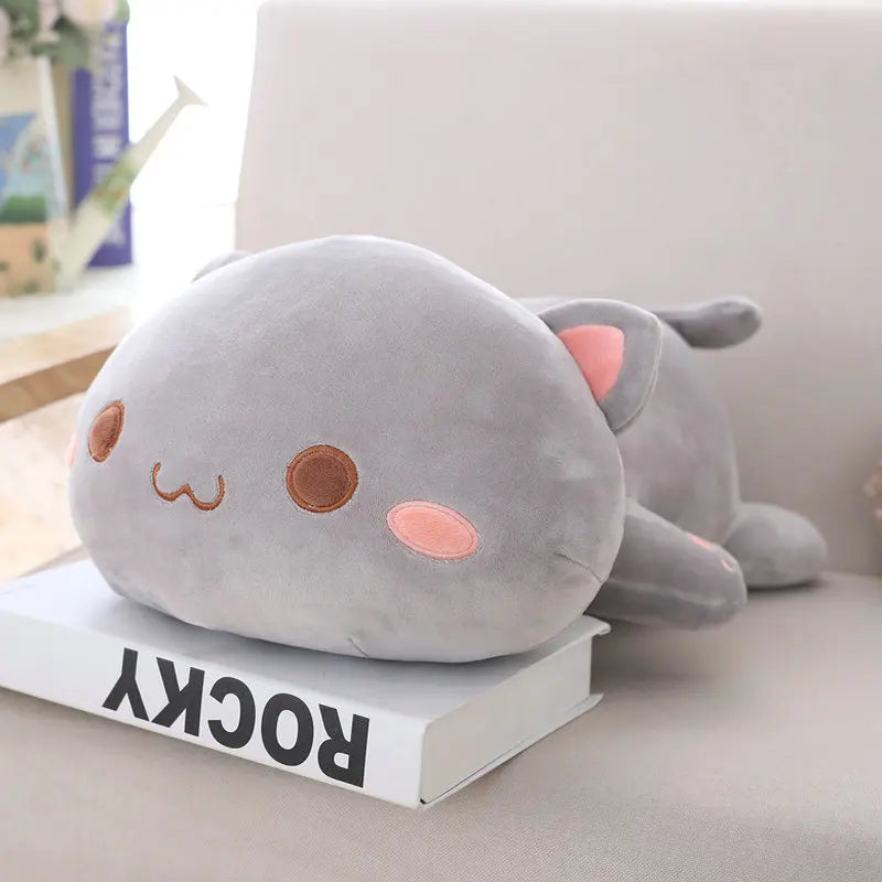 Lying Cat Plush Toy - Lovely Cartoon Animal Pillow Gift