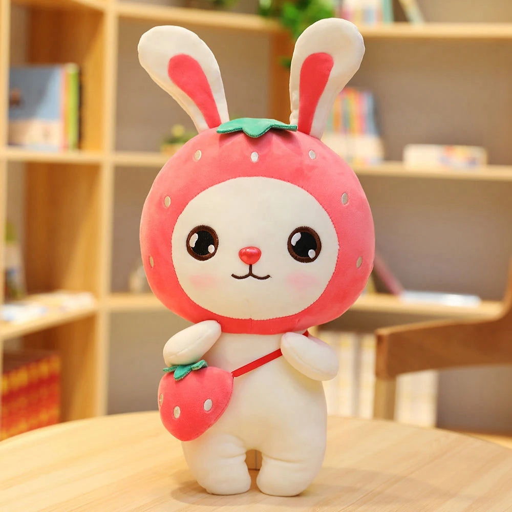 Fruit Rabbit Plush Backpack | Cute Stuffed Animal Teddy Bear | Adorbs Plushies