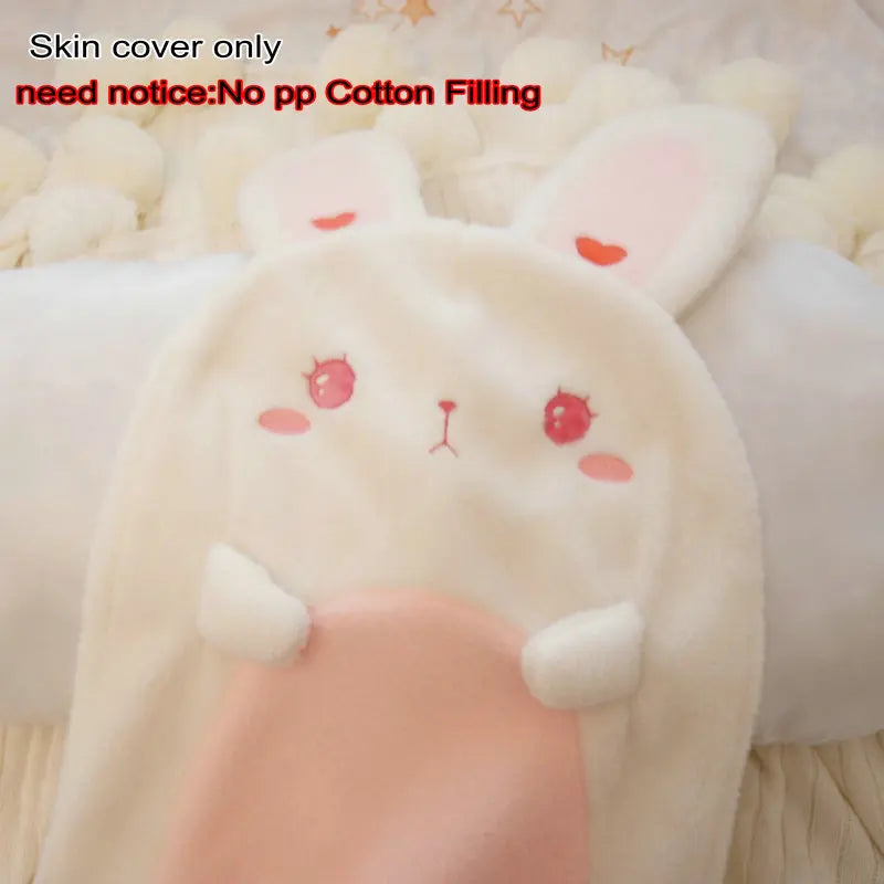 Lolita Bunny Plush Pillow - Cute Nap Companion for Girls