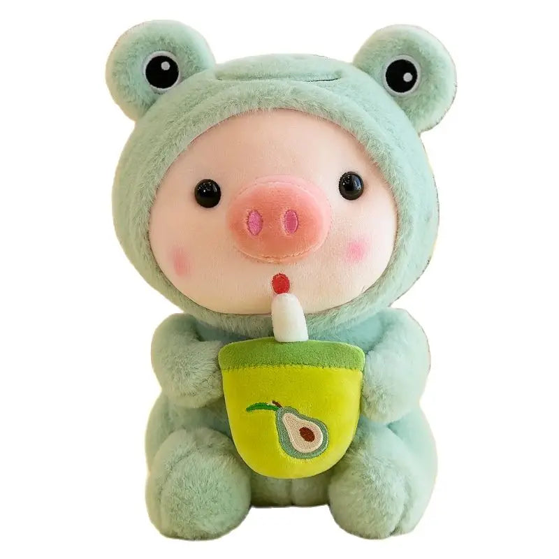 Boba Pig Cosplay Plushie - Cute Animal Doll for Birthday