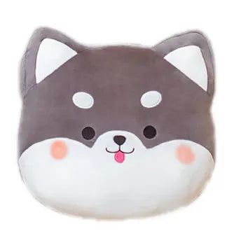 Shiba Inu & Husky Plush Pillow - Cute Sleeping Aid