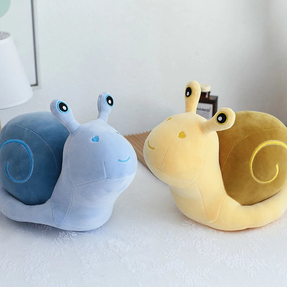 Blue Snail Plush Toy | Cute Stuffed Animal with Big Eyes for Kids | Adorbs Plushies