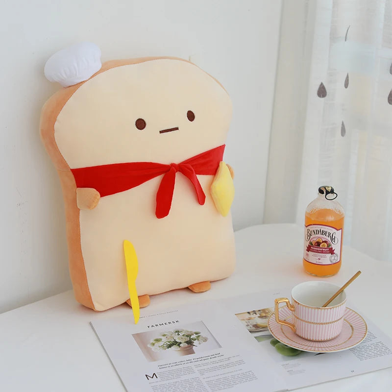 Chef Baguette Plush Pillow - Cute Food Themed Decor | Stuffed Animals & Plushies | Adorbs Plushies