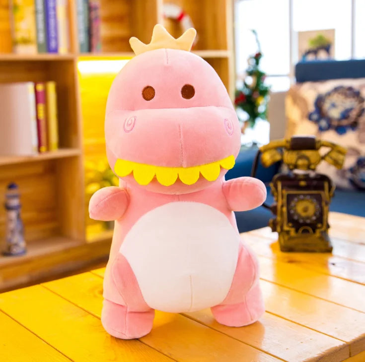 Soft Cartoon Big Teeth Dinosaur Plush Toy | Baby Doll Pillow | Adorbs Plushies