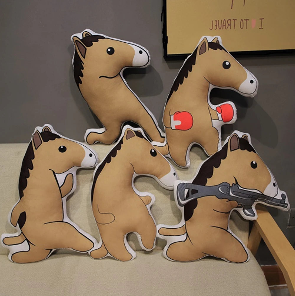 Horse with Gun Plushie | Cute Stuffed Animal Gift | Adorbs Plushies