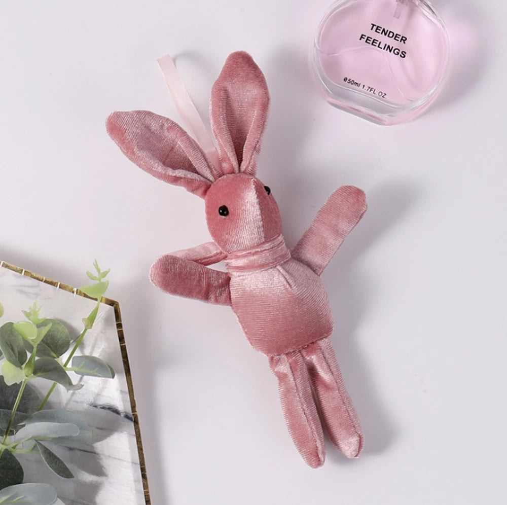 Korean Velvet Wishing Rabbit Stuffed Toy | Web Celebrity Hand Gift Doll | Adorbs Plushies