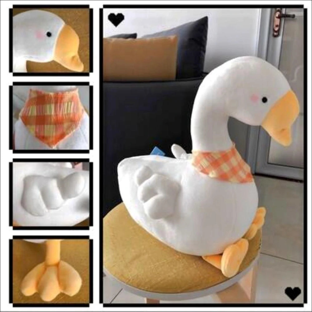 Soft Stuffed Animal Big White Goose | Cute Cartoon Sleeping Doll | Adorbs Plushies