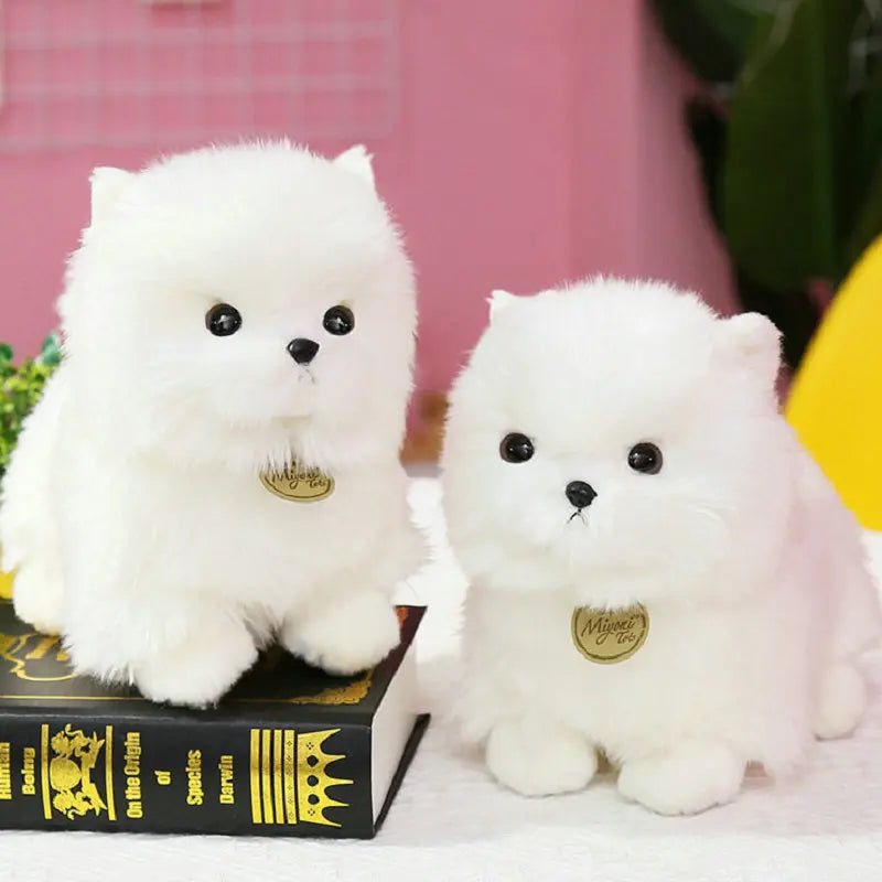 Lifelike Pompom Dog Plush - Fluffy Stuffed Animal Toy | Stuffed Animals & Plushies | Adorbs Plushies