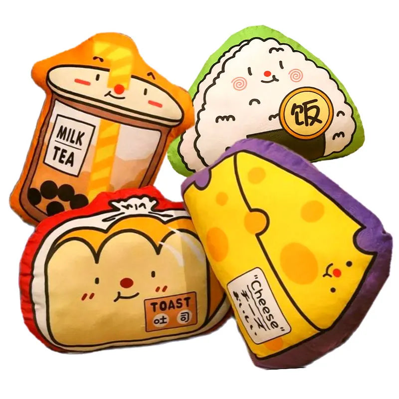 Cartoon Food Plush Pillow - Boba Tea Sushi Toast | Stuffed Animals & Plushies | Adorbs Plushies