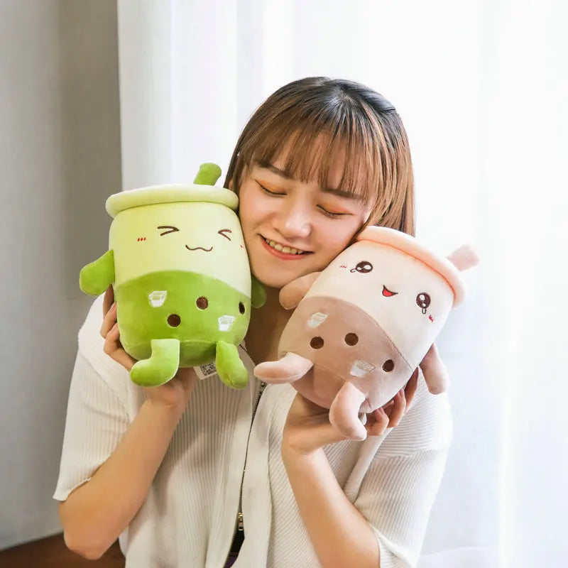 Naughty Milk Tea Cup Plushie - Twinkle Eye Hug Pillow | Stuffed Animals & Plushies | Adorbs Plushies