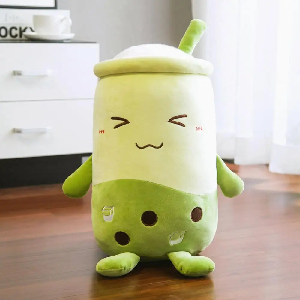 Naughty Milk Tea Cup Plushie - Twinkle Eye Hug Pillow