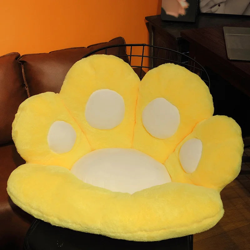 Bear & Cat Paw Pillow Plushies - Cozy Kids' Seat Cushion