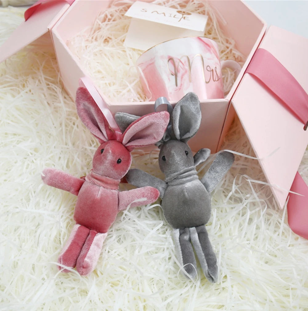 Korean Velvet Wishing Rabbit Stuffed Toy | Web Celebrity Hand Gift Doll | Adorbs Plushies