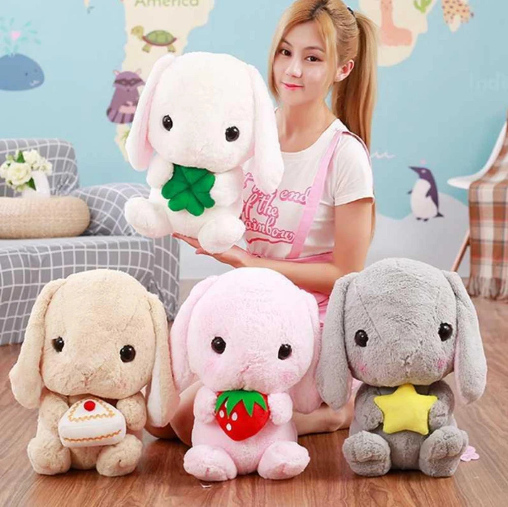 Fluffy Bunny Plush Toy | Soft Teddy Bear Pillow for Girls | Adorbs Plushies