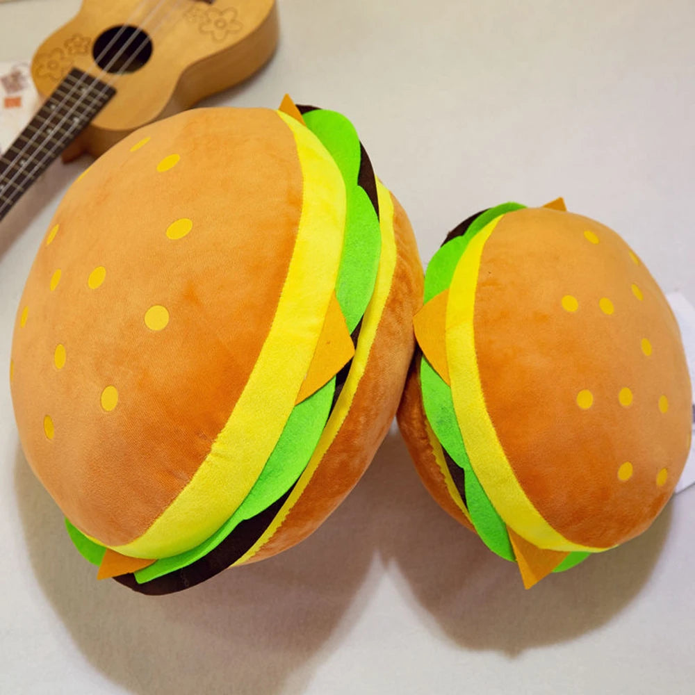 Hamburger Plush Toy | Fun Sofa Cushion Sleeping Pillow | Adorbs Plushies