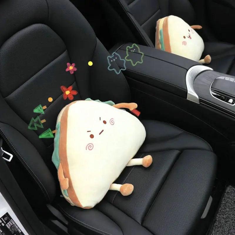 Cute Sandwich Car Pillow - Cartoon Food Seat Cushion | Stuffed Animals & Plushies | Adorbs Plushies