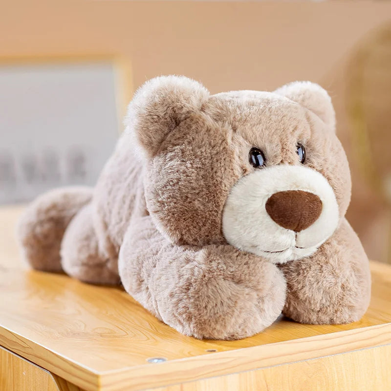 Lifelike Black & Brown Bear Plush - Soft Hug Toy for Kids | Stuffed Animals & Plushies | Adorbs Plushies