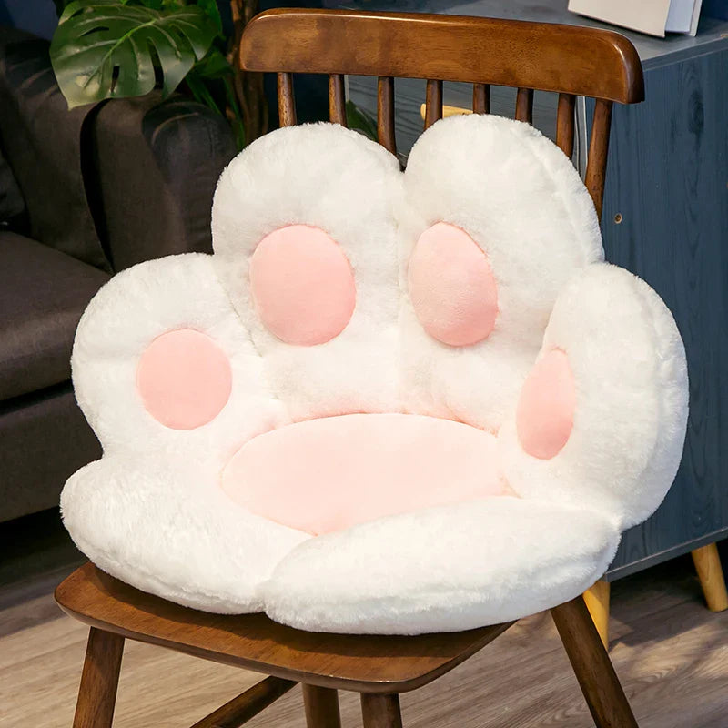 Bear & Cat Paw Pillow Plushies - Cozy Kids' Seat Cushion