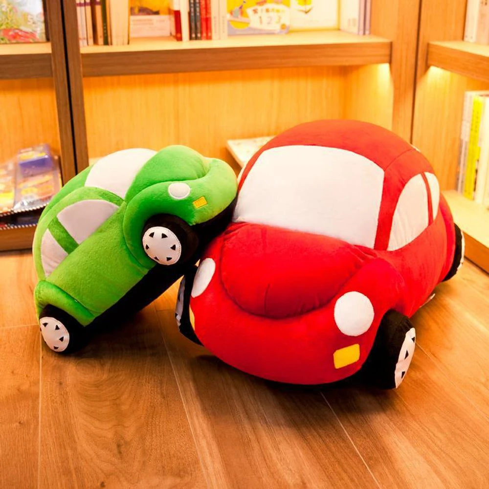 Simulation Car Plush Toy | Four Wheels Multi-Color Small Car | Adorbs Plushies