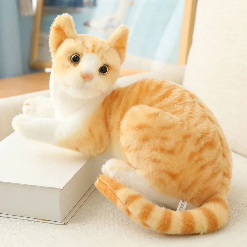 American Shorthair Cat Plush - Lifelike Siamese Doll | Stuffed Animals & Plushies | Adorbs Plushies