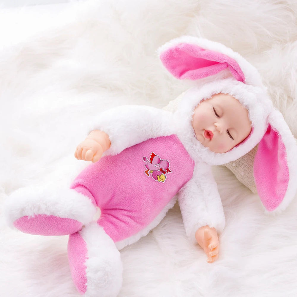 Simulated Baby Teddy Bear | Plush Stuffed Animal for Sleep Soothing | Adorbs Plushies