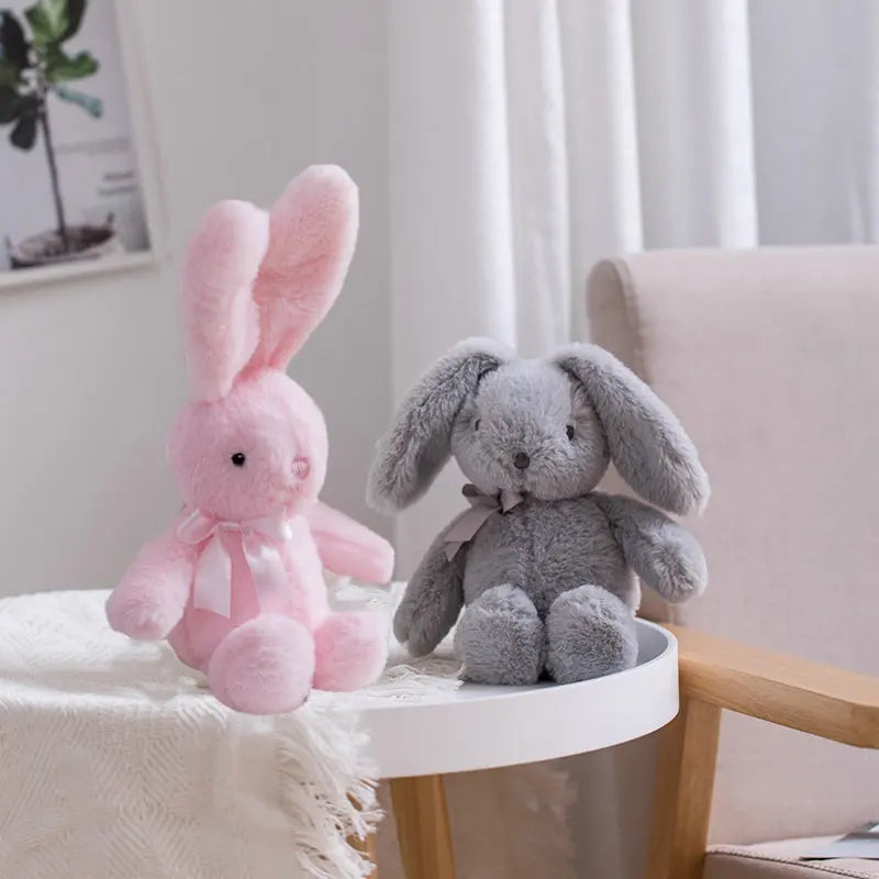 Bowtie Bunny Plush Toy - UK Style Grey Rabbit Gift | Stuffed Animals & Plushies | Adorbs Plushies