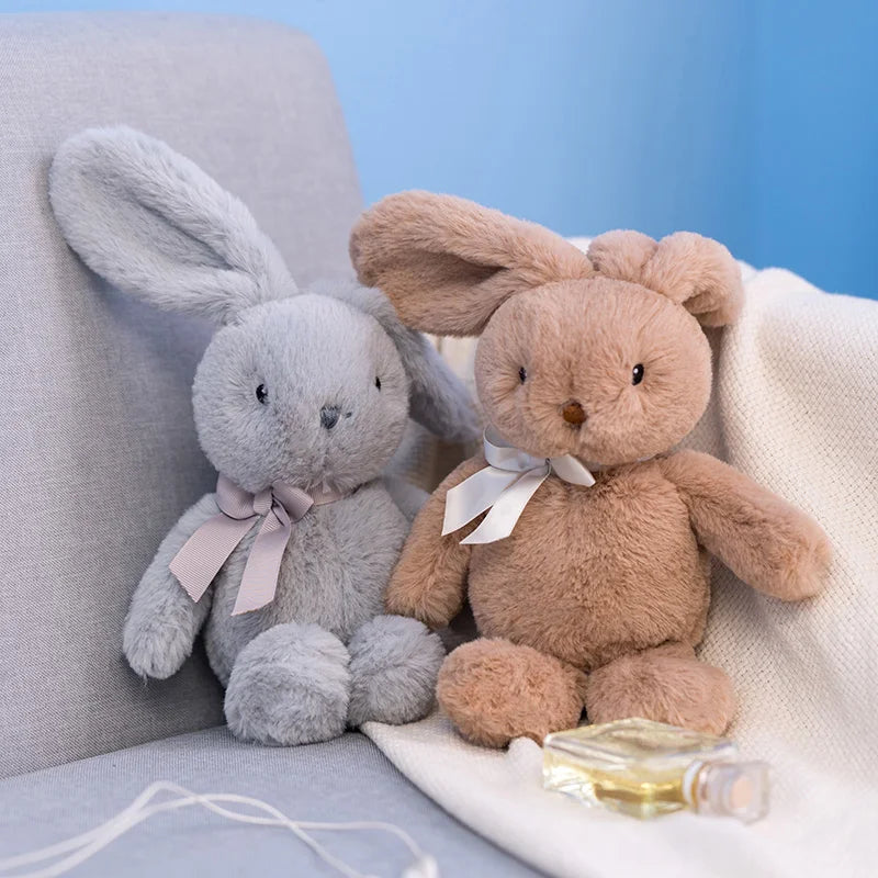 Bowtie Bunny Plush Toy - UK Style Grey Rabbit Gift | Stuffed Animals & Plushies | Adorbs Plushies
