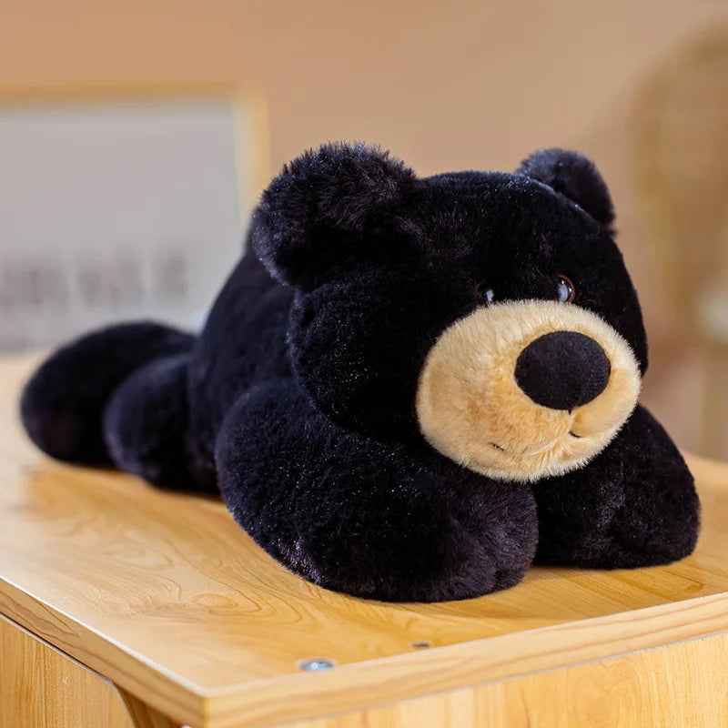 Lifelike Black & Brown Bear Plush - Soft Hug Toy for Kids | Stuffed Animals & Plushies | Adorbs Plushies