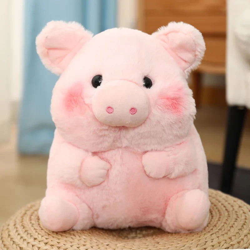 Big Ball Animal Plushies - Soft Bunny, Pig, Elephant Toys