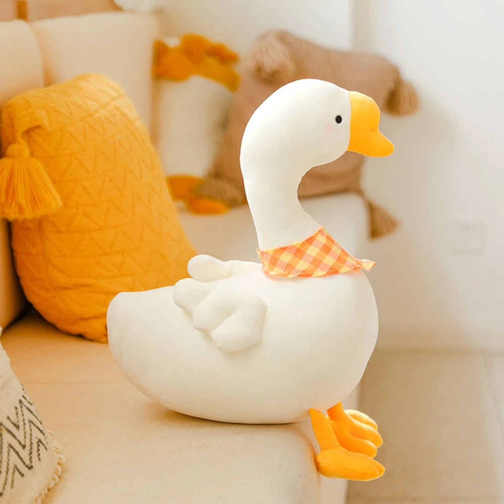 Soft Stuffed Animal Big White Goose | Cute Cartoon Sleeping Doll | Adorbs Plushies