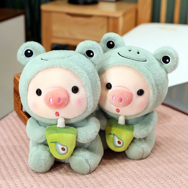 Boba Pig Cosplay Plushie - Cute Animal Doll for Birthday | Stuffed Animals & Plushies | Adorbs Plushies