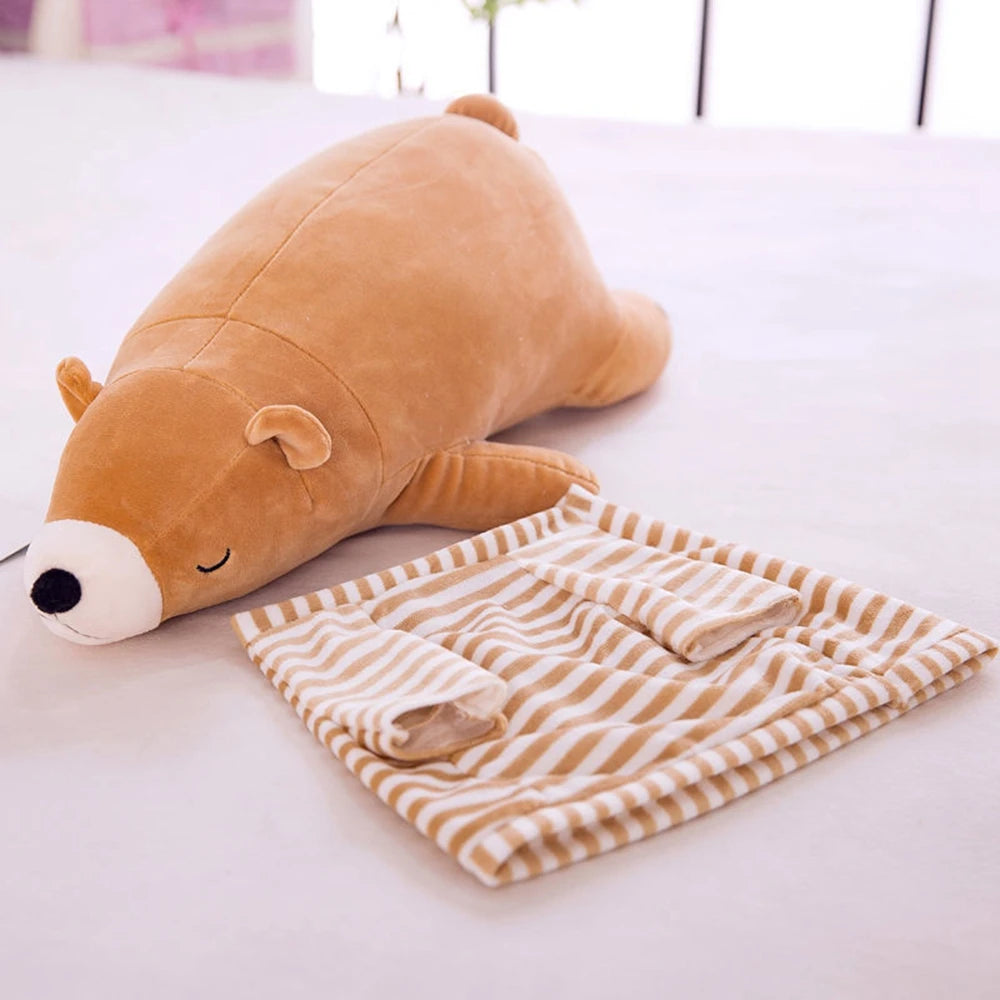 Planking Naked Bear Plush Toy | Cute Bear with Skirt Clothes | Adorbs Plushies