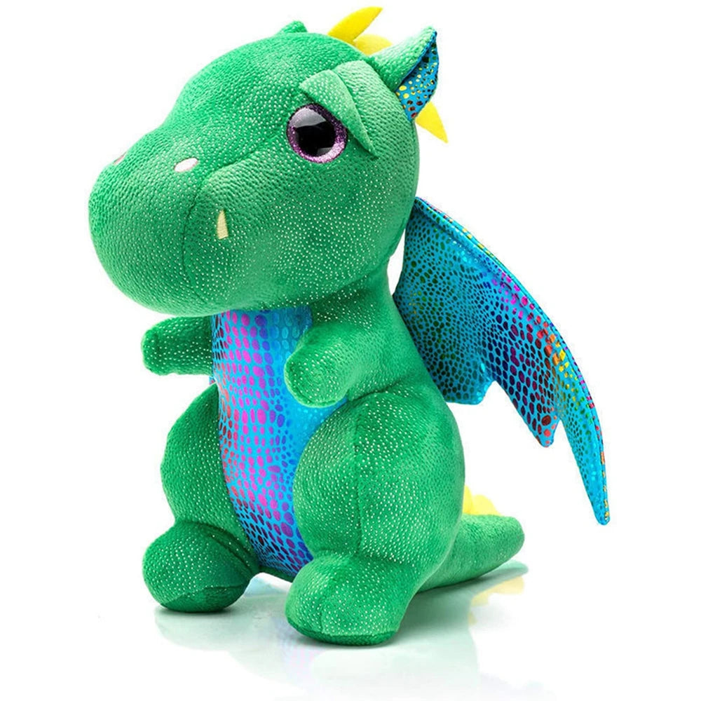 Super Realistic Stuffed Animal | Multi-Colored Fire-Breathing Dragon | Adorbs Plushies