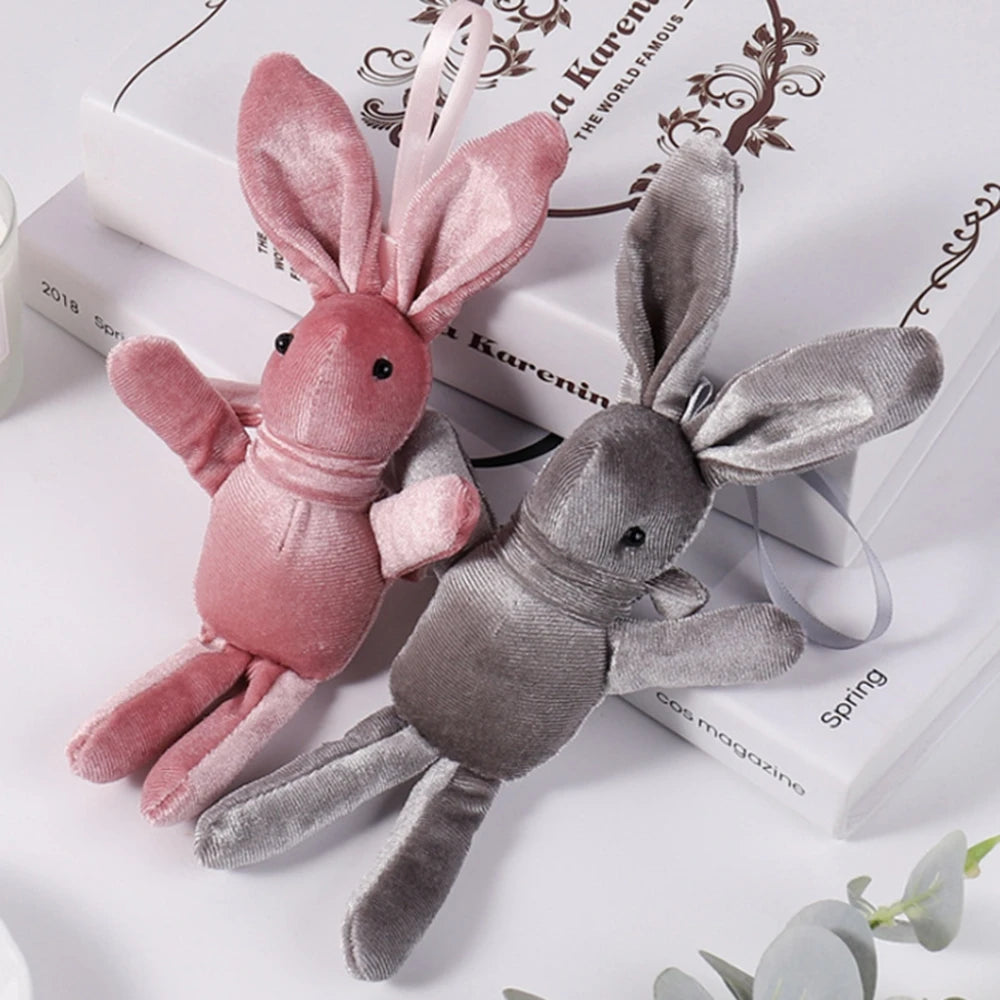 Korean Velvet Wishing Rabbit Stuffed Toy | Web Celebrity Hand Gift Doll | Adorbs Plushies