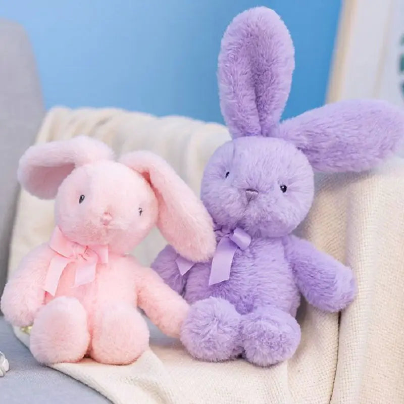 Bowtie Bunny Plush Toy - UK Style Grey Rabbit Gift | Stuffed Animals & Plushies | Adorbs Plushies