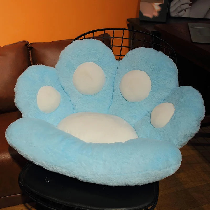 Bear & Cat Paw Pillow Plushies - Cozy Kids' Seat Cushion