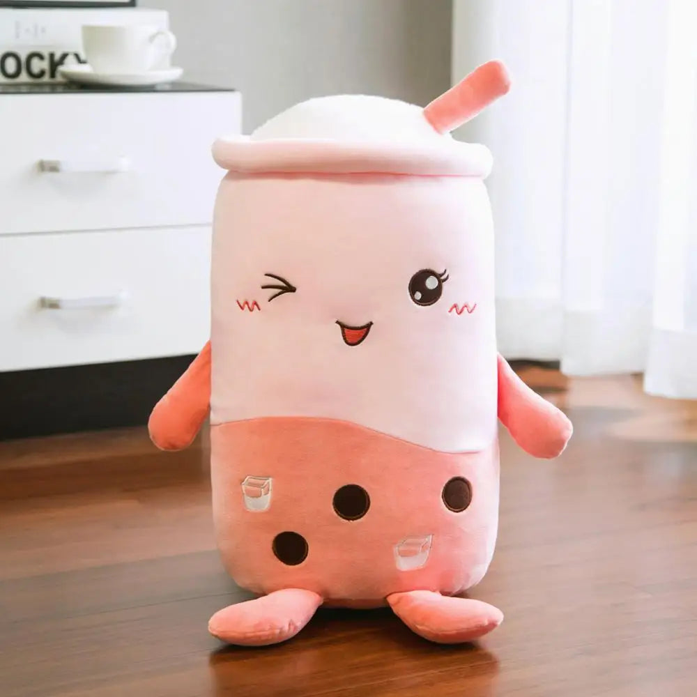 Naughty Milk Tea Cup Plushie - Twinkle Eye Hug Pillow