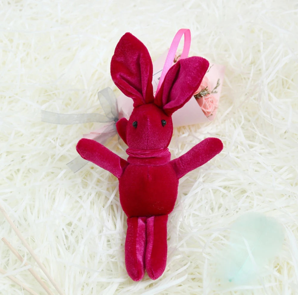 Korean Velvet Wishing Rabbit Stuffed Toy | Web Celebrity Hand Gift Doll | Adorbs Plushies