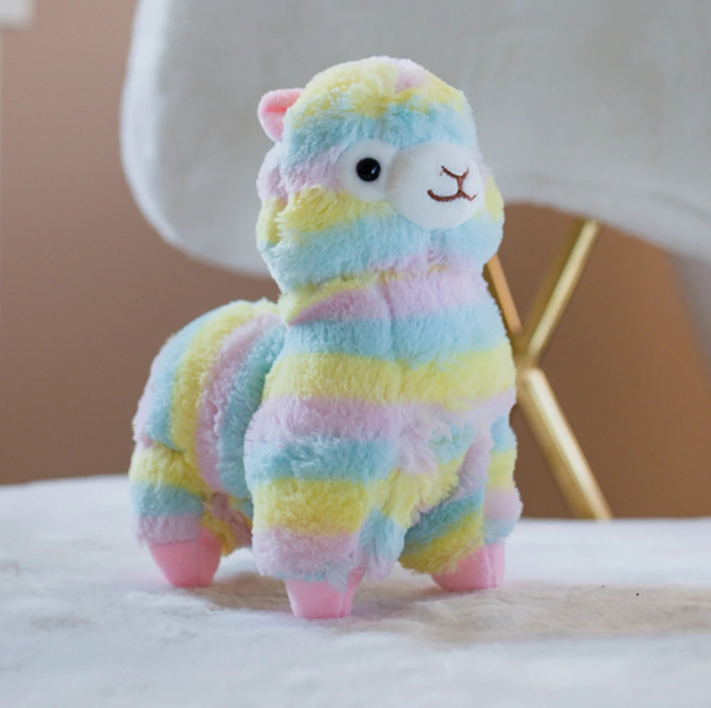 Colorful Alpaca Plush Doll | Soft Cotton Stuffed Animal for Kids | Adorbs Plushies