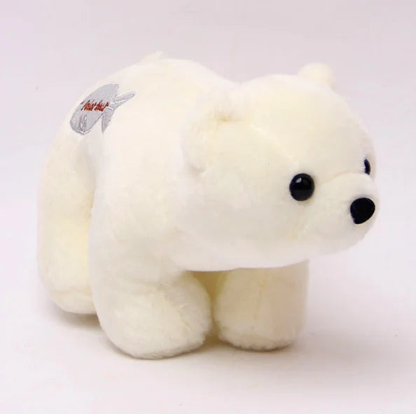 Polar Bear Plushie with Fish Embroidery | Adorbs Plushies