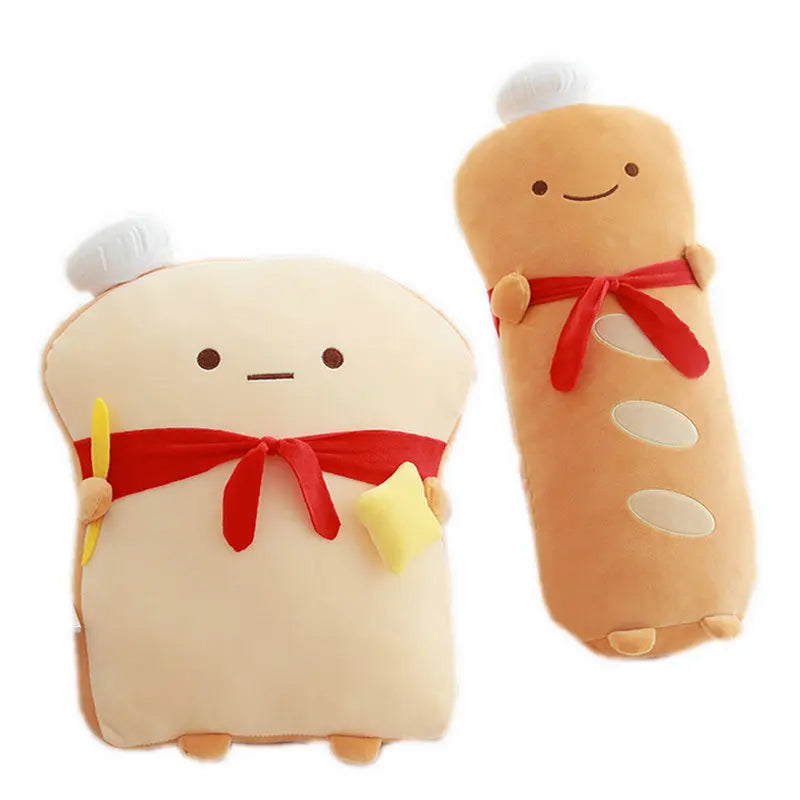 Chef Baguette Plush Pillow - Cute Food Themed Decor | Stuffed Animals & Plushies | Adorbs Plushies