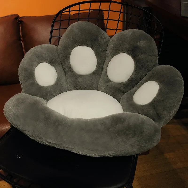 Bear & Cat Paw Pillow Plushies - Cozy Kids' Seat Cushion