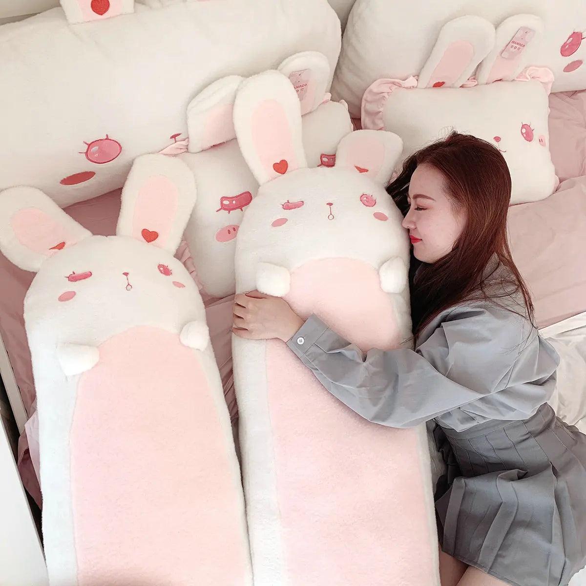 Lolita Bunny Plush Pillow - Cute Nap Companion for Girls | Stuffed Animals & Plushies | Adorbs Plushies