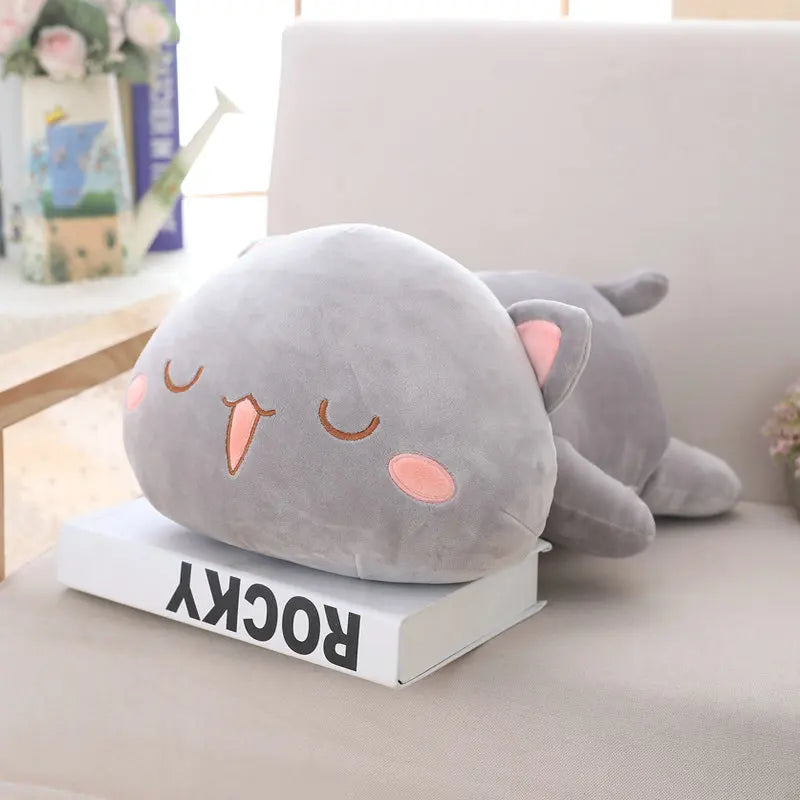 Lying Cat Plush Toy - Lovely Cartoon Animal Pillow Gift | Stuffed Animals & Plushies | Adorbs Plushies