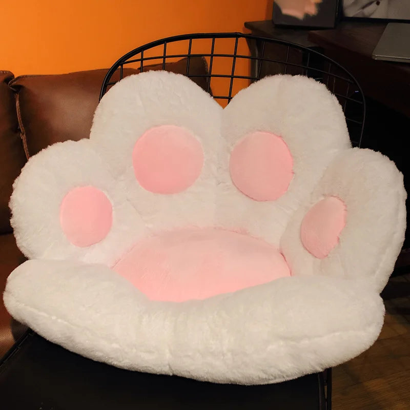 Bear & Cat Paw Pillow Plushies - Cozy Kids' Seat Cushion