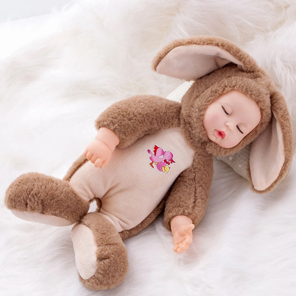 Simulated Baby Teddy Bear | Plush Stuffed Animal for Sleep Soothing | Adorbs Plushies