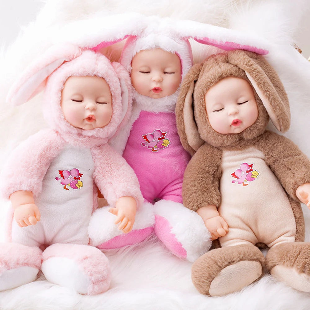 Simulated Baby Teddy Bear | Plush Stuffed Animal for Sleep Soothing | Adorbs Plushies