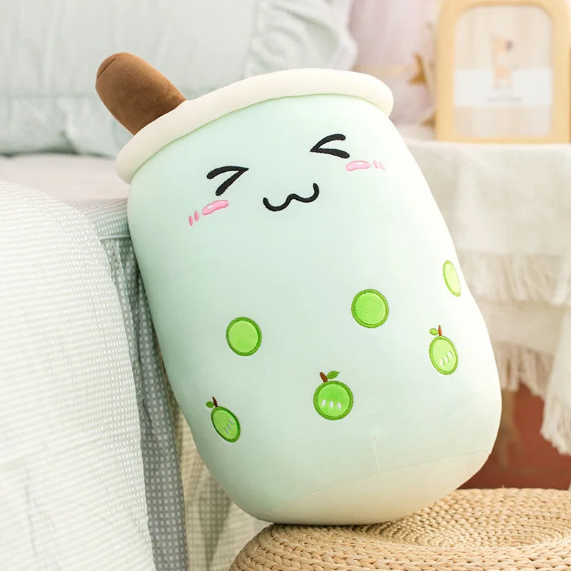 Naughty Milk Tea Cup Plushie - Twinkle Eye Hug Pillow