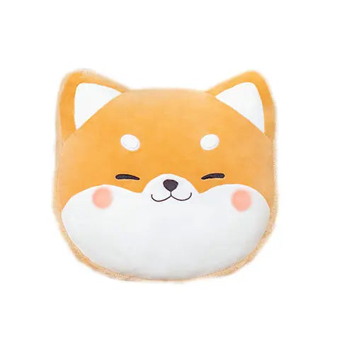 Shiba Inu & Husky Plush Pillow - Cute Sleeping Aid