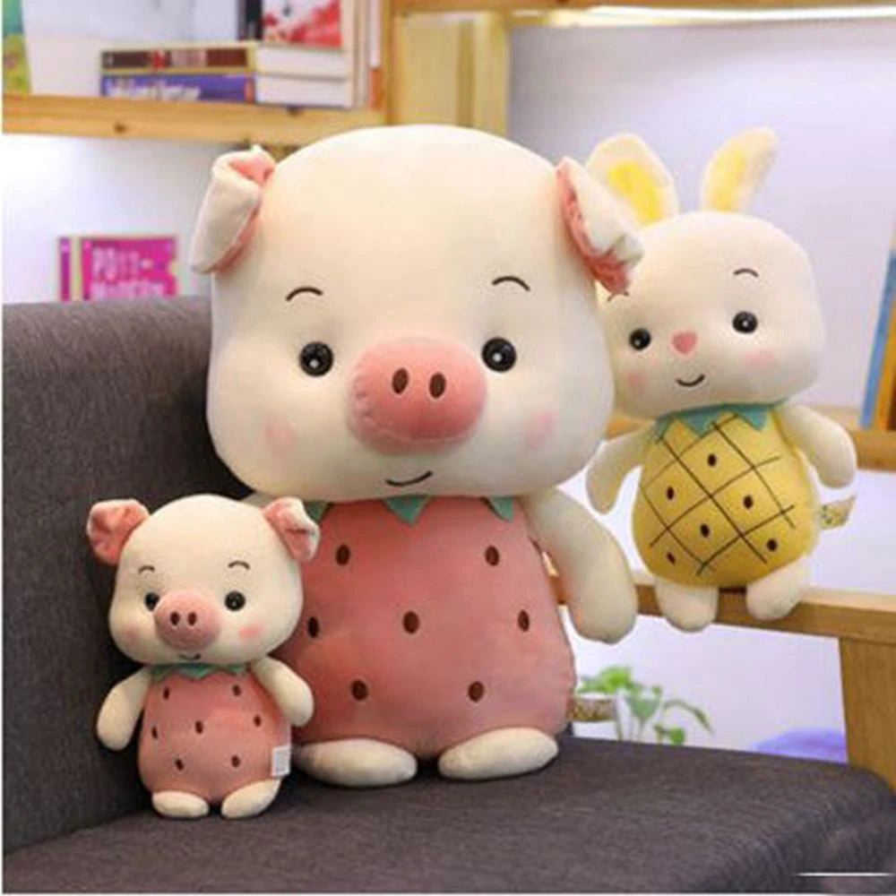 Fruit Animal Plushies | Soft Teddy Bear & Stuffed Rabbit | Adorbs Plushies